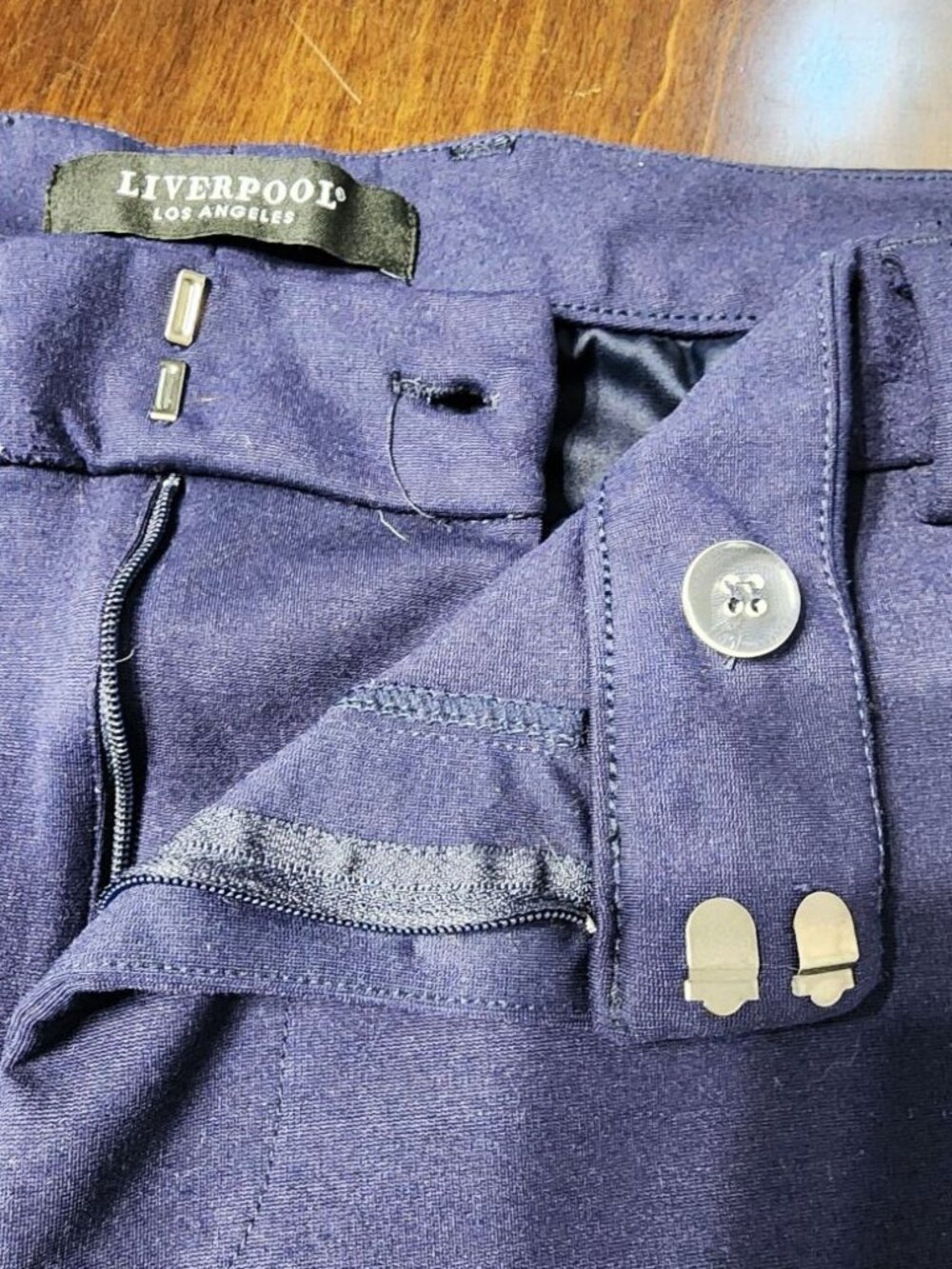 Liverpool Los Angeles Kelsey Navy Dress Pants Women’s size 24W - Picture 3 of 16